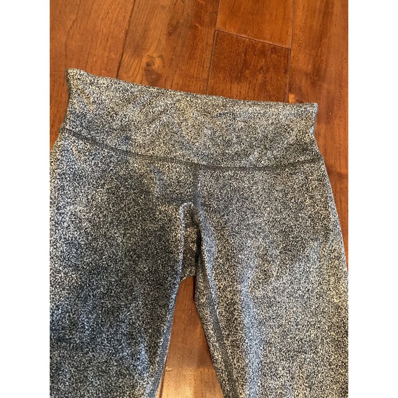 Lululemon Wunder Under Crop III Rio Mist 21" Inseam White Black Size 6 - Picture 12 of 14
